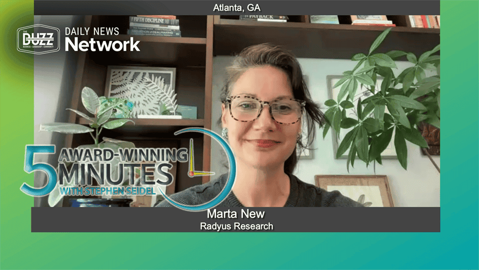 5 Award Winning Minutes With Marta New of Radyus Research