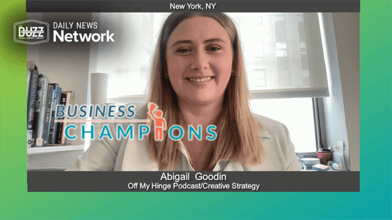 Business Champions with Abigail  Goodin of Off My Hinge Podcast/Creative Strategy