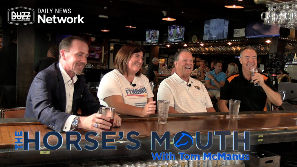 The Horse’s Mouth at Lynch’s Irish Pub with Steve Strum, April Ethridge, Coach Mark Duffner and Todd Marshall