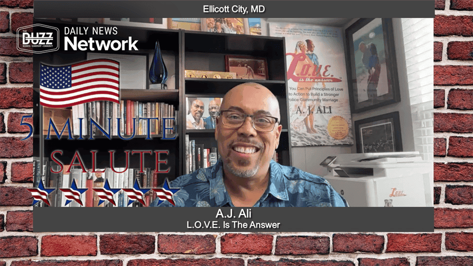 MAVD: 5 Minute Salute with A.J. Ali of L.O.V.E. Is The Answer